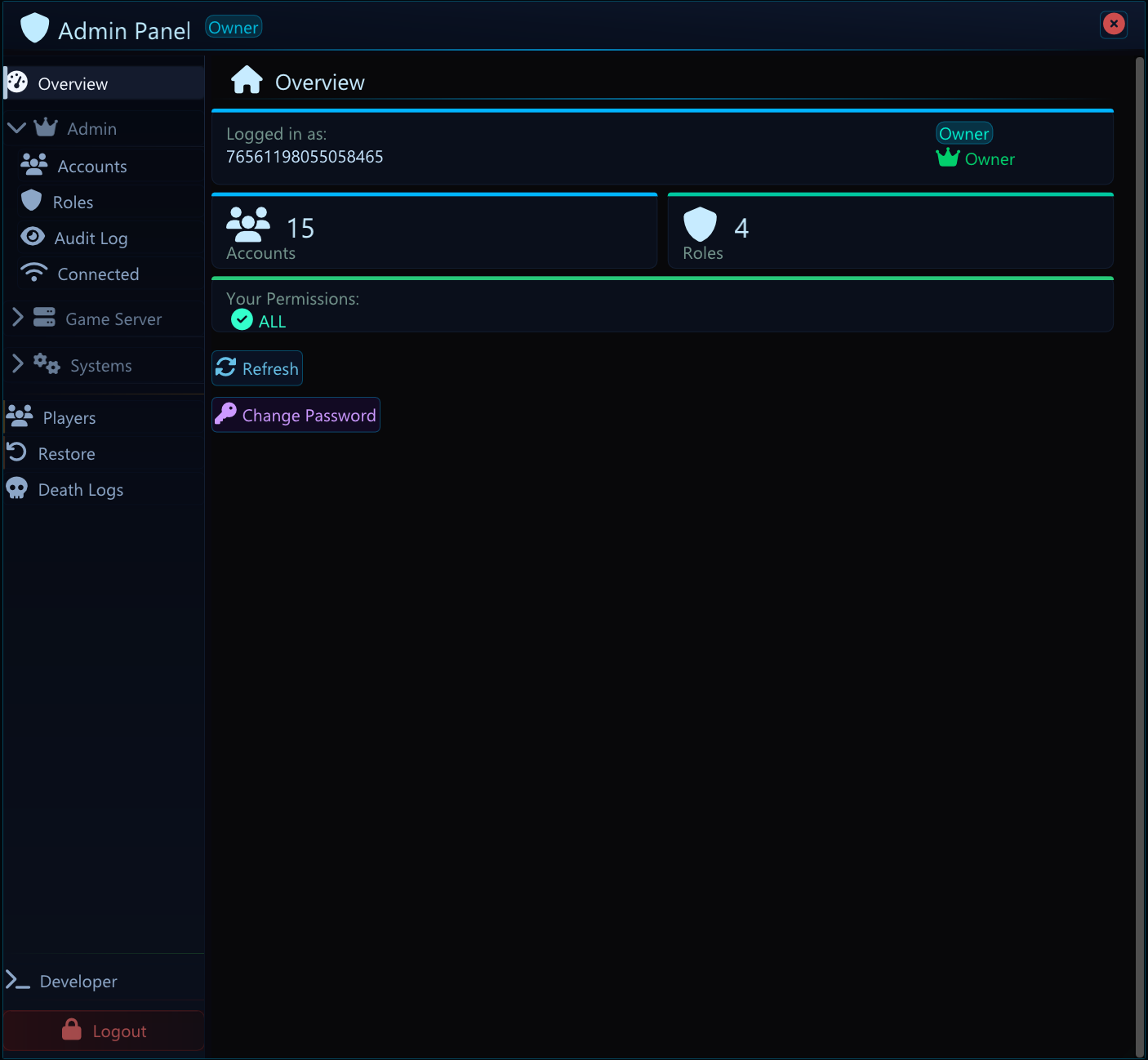 Admin Panel