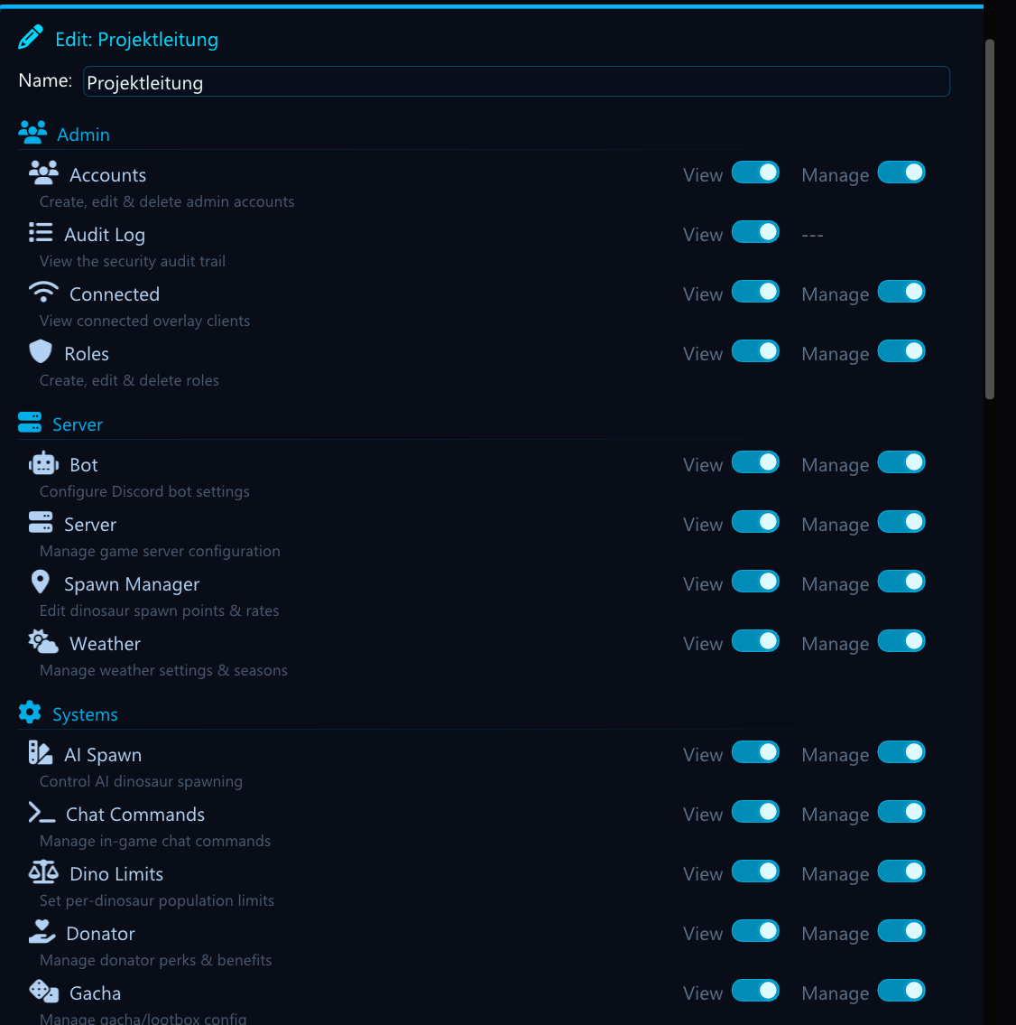Admin Panel